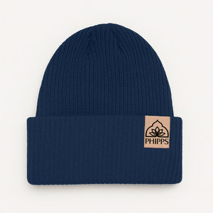 Phipps Logo Rustek Beanie Navy